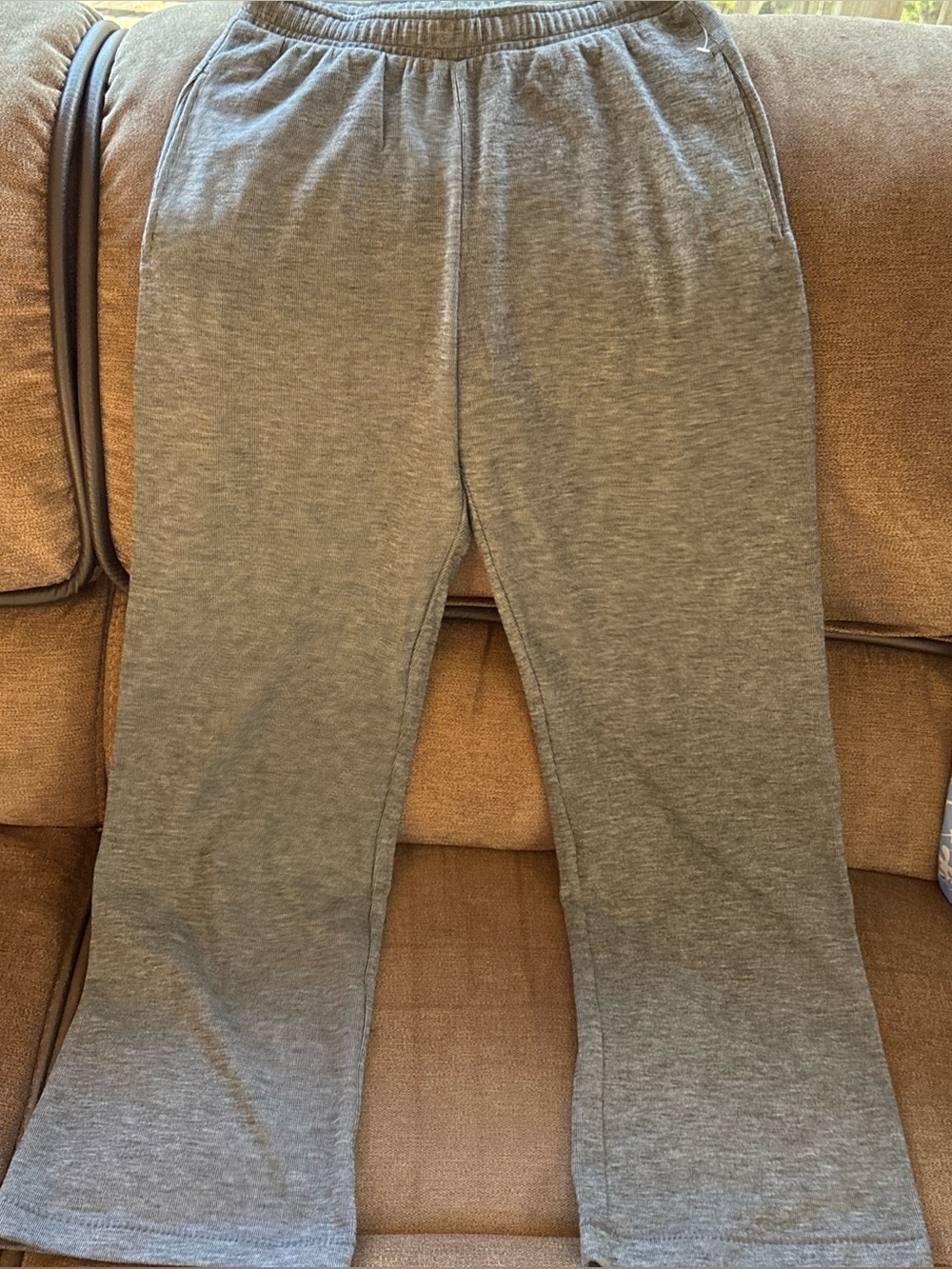 Athleta - Sunday Rib High Rise Pant Heather Gray Small Nwot